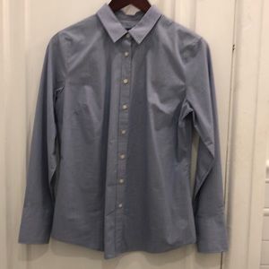 Blue button down shirt